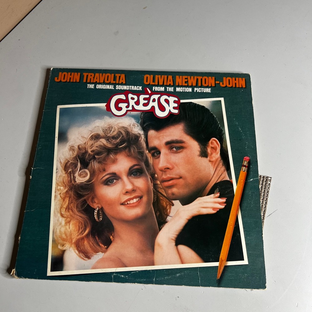 Grease Movie Soundtrack Vinyl 2 LP 1978 RSO RS-2-4002 John Travolta Newton-John